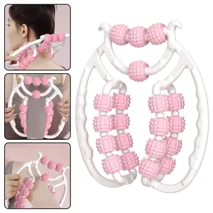 مشبك للساق بحلقة مزدوجة 20 بكرة، تمرين الفخذ/كيجل، مدلك التخسيس للمنزل، تخفيف آلام السيلوليت المضاد للسيلوليت