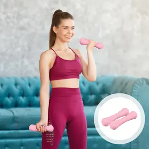 دمبل للياقة البدنية في صالة الألعاب الرياضية المنزلية غير قابل للانزلاق ومطلي للتمرين المنزلي لتدريب القوة للنساء