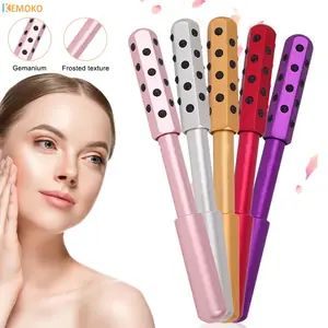 أسطوانة تدليك الوجه الجرمانيوم للنساء ، عصا الجمال Acupoint ، مدلك Gua Sha ، أداة العناية بالبشرة ، بالجملة ، 24