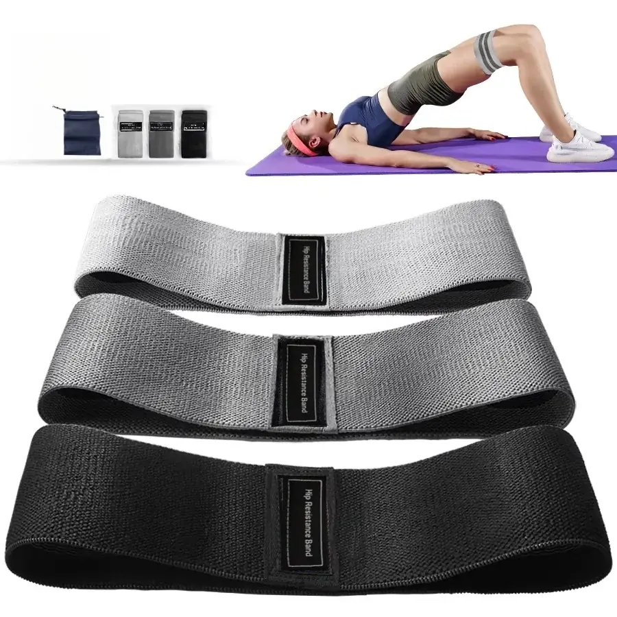 الأساسية النسيج المقاومة الورك الغنيمة العصابات Glute القرفصاء دائرة تمتد اللياقة البدنية شرائط الحلقات اليوغا معدات الصالة الرياضية