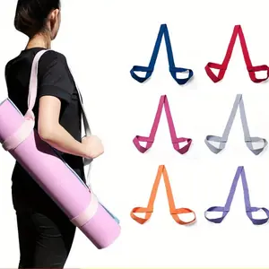 أشرطة اليوغا ممارسة حصيرة الأشرطة حبل اتجاهين أشرطة اليوغا المرنة القطن اليوغا حصيرة حزام