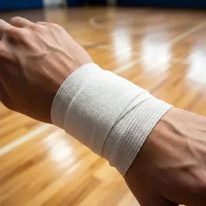 ضمادة رياضية مرنة، شريط لاصق ذاتيًا قابل للتنفس من القماش غير المنسوج، دعم مرن للرسغ والكاحل، مناسب للجري واللياقة البدنية في الهواء الطلق